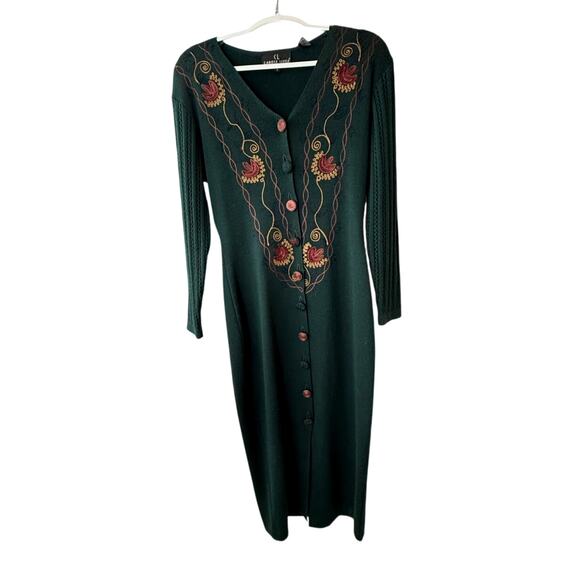 Carole Little Dresses & Skirts - Vintage Carole Little Sweater DressWool Blend Long Sleeve Sweater Dress Sz Small